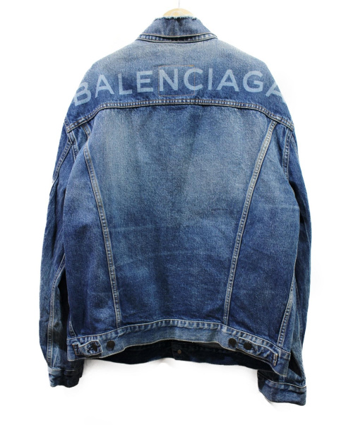 BALENCIAGA（バレンシアガ）BALENCIAGA (バレンシアガ) バックロゴデニムジャケット サイズ:34の古着・服飾アイテム