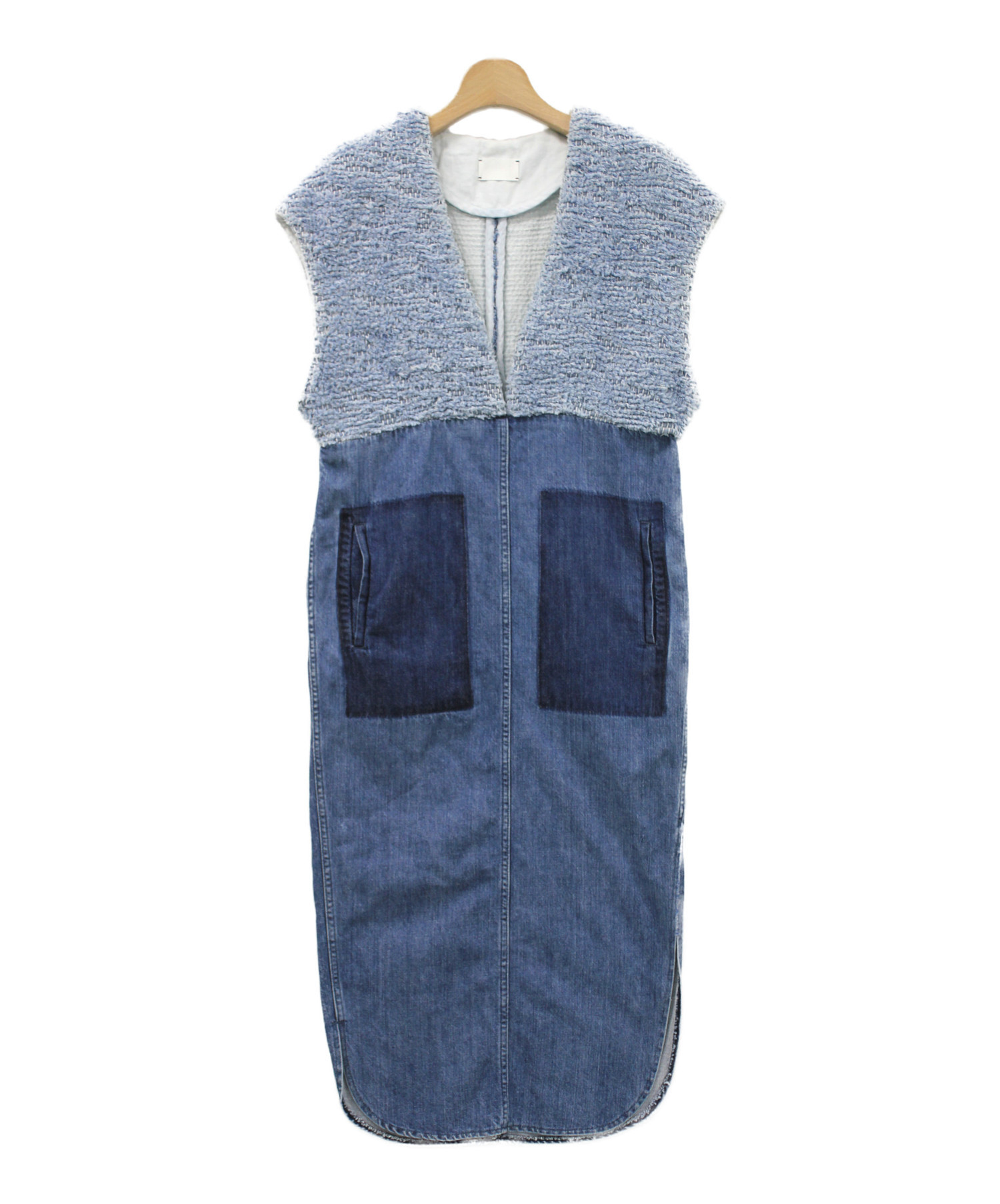 中古 古着通販 Mame マメ デニム切替ワンピース ブルー サイズ 1 ブランド 古着通販 トレファク公式 Trefac Fashion