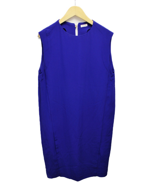 CELINE（セリーヌ）CELINE (セリーヌ) シルクワンピース ブルー サイズ:36の古着・服飾アイテム