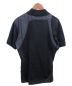 ALEXANDER McQUEEN (アレキサンダーマックィーン) ベルトデザインポロシャツ ブラック サイズ:M 未使用品：9800円