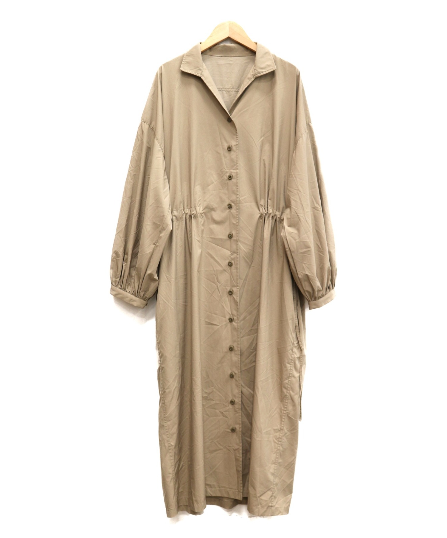 中古 古着通販 Style For Living United Arrows スタイル フォー リビングユナイテッドアローズ Sflギャザーワンピース ベージュ サイズ M ブランド 古着通販 トレファク公式 Trefac Fashion