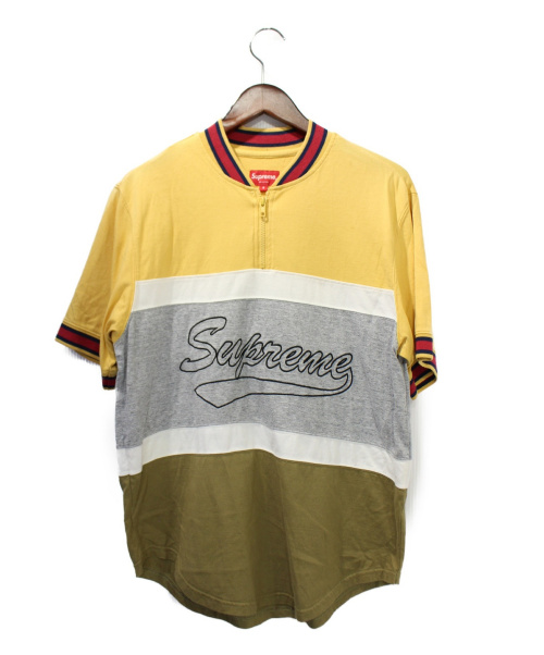SUPREME（シュプリーム）Supreme (シュプリーム) 17SS half zip s/s baseball top サイズ:Sの古着・服飾アイテム