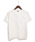 THOM BROWNE (トムブラウン) トリコロールカラーTシャツ ホワイト：9800円