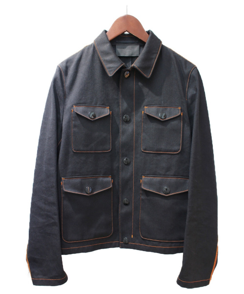 PRADA（プラダ）PRADA (プラダ) ワークジャケット ブラック サイズ:46の古着・服飾アイテム