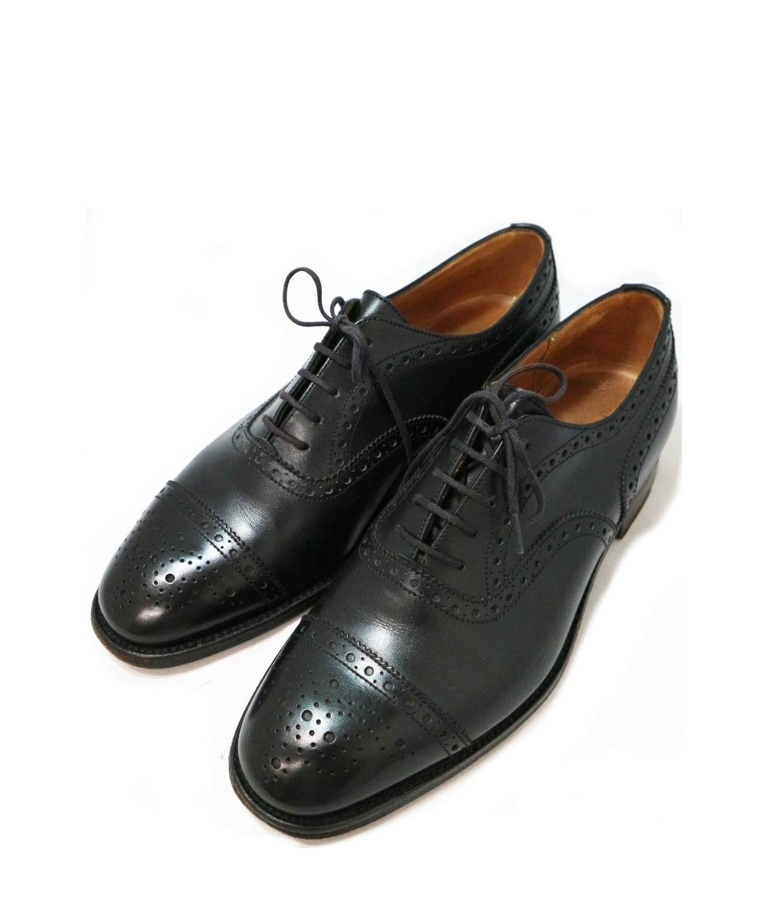 中古 古着通販 J M Weston ｊ ｍ ウェストン セミブローグシューズ ブラック サイズ 5d 310 フランス製 ブランド 古着通販 トレファク公式 Trefac Fashion