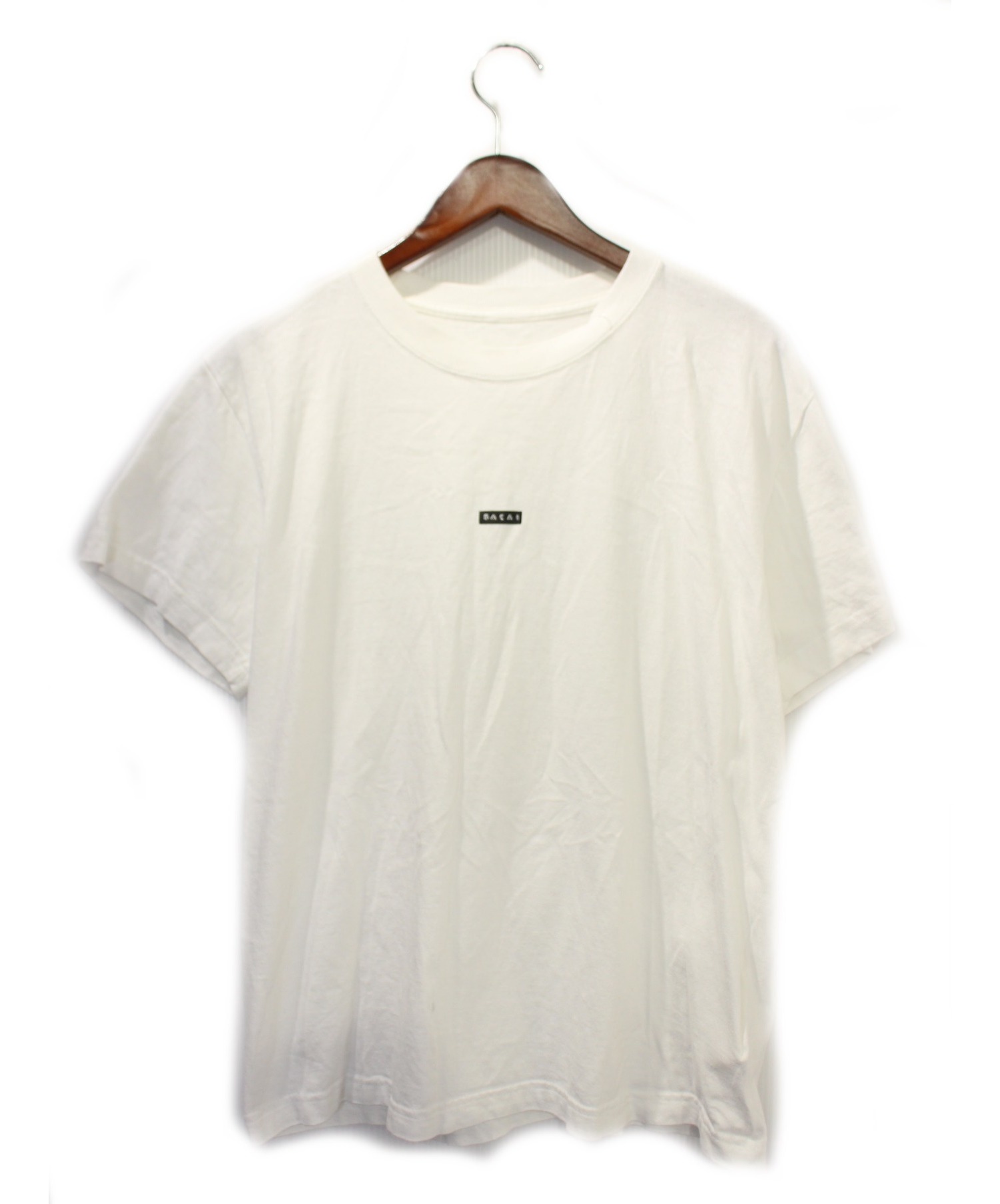 【中古・古着通販】sacai (サカイ) BOXロゴTシャツ ホワイト サイズ:-｜ブランド・古着通販 トレファク公式【TREFAC FASHION】