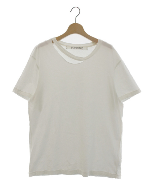 中古 古着通販 Perverze パーバーズ ダメージtシャツ ホワイト サイズ F ブランド 古着通販 トレファク公式 Trefac Fashion