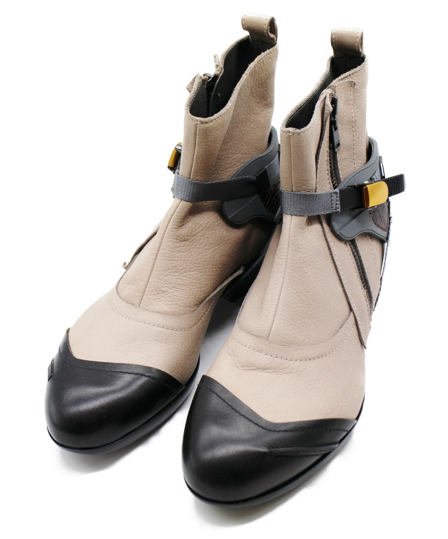 中古 古着通販 Lanvin ランバン ハーネスブーツ グレー サイズ 7 ブランド 古着通販 トレファク公式 Trefac Fashion