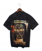 Jean Paul Gaultier homme（ジャンポールゴルチェオム）の古着「プリントシャツ」｜ブラック