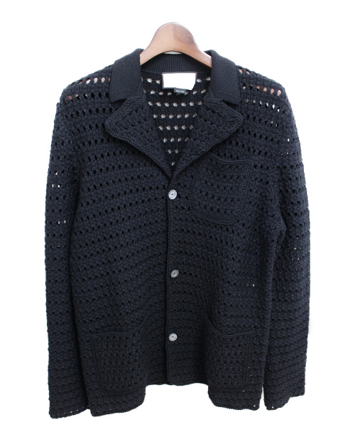GUCCI（グッチ）GUCCI (グッチ) ニットテーラードジャケット ブラック サイズ:Lの古着・服飾アイテム