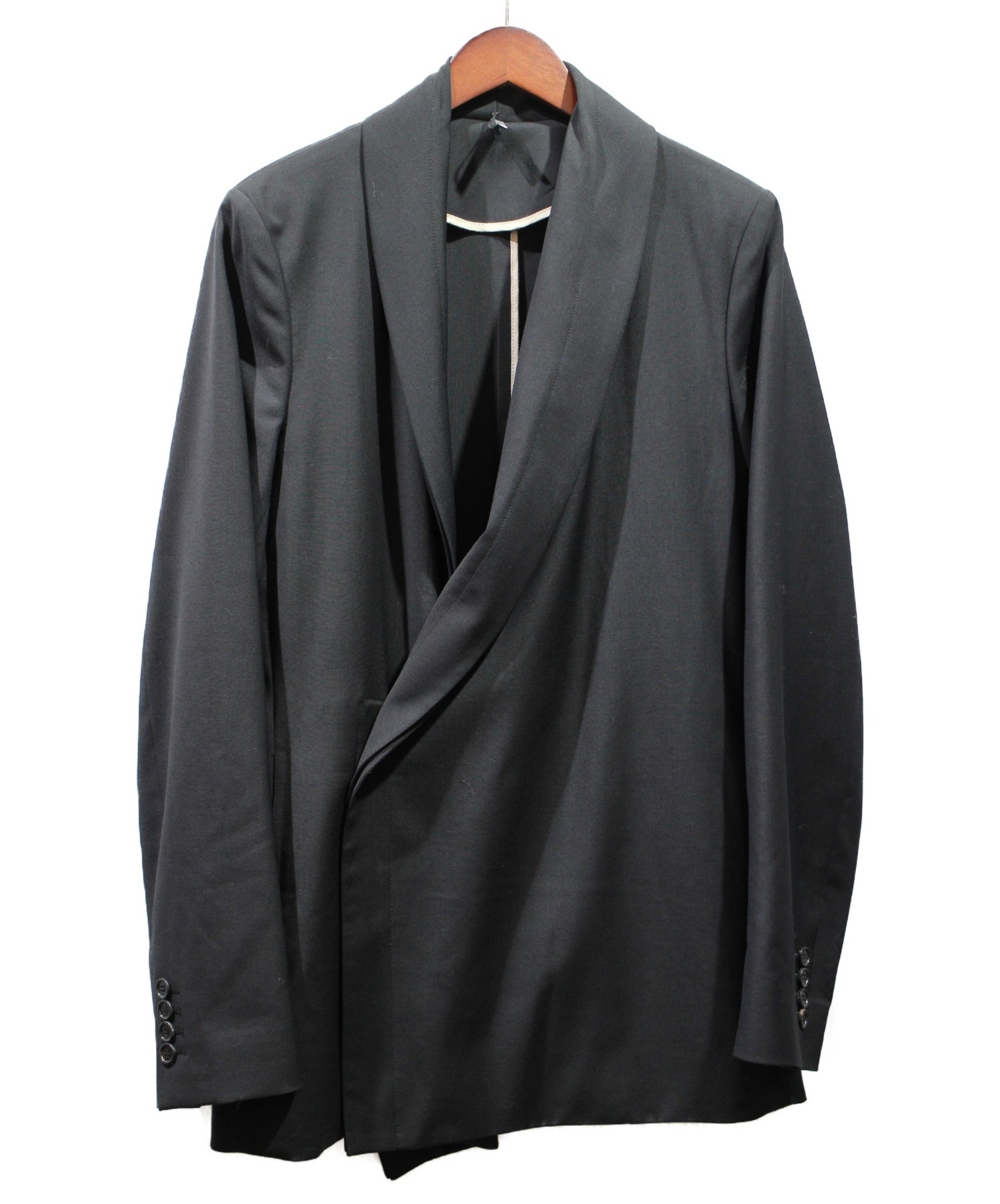 【中古・古着通販】Dior Homme (ディオールオム) ショールカラージャケット ブラック サイズ:46｜ブランド・古着通販 トレファク