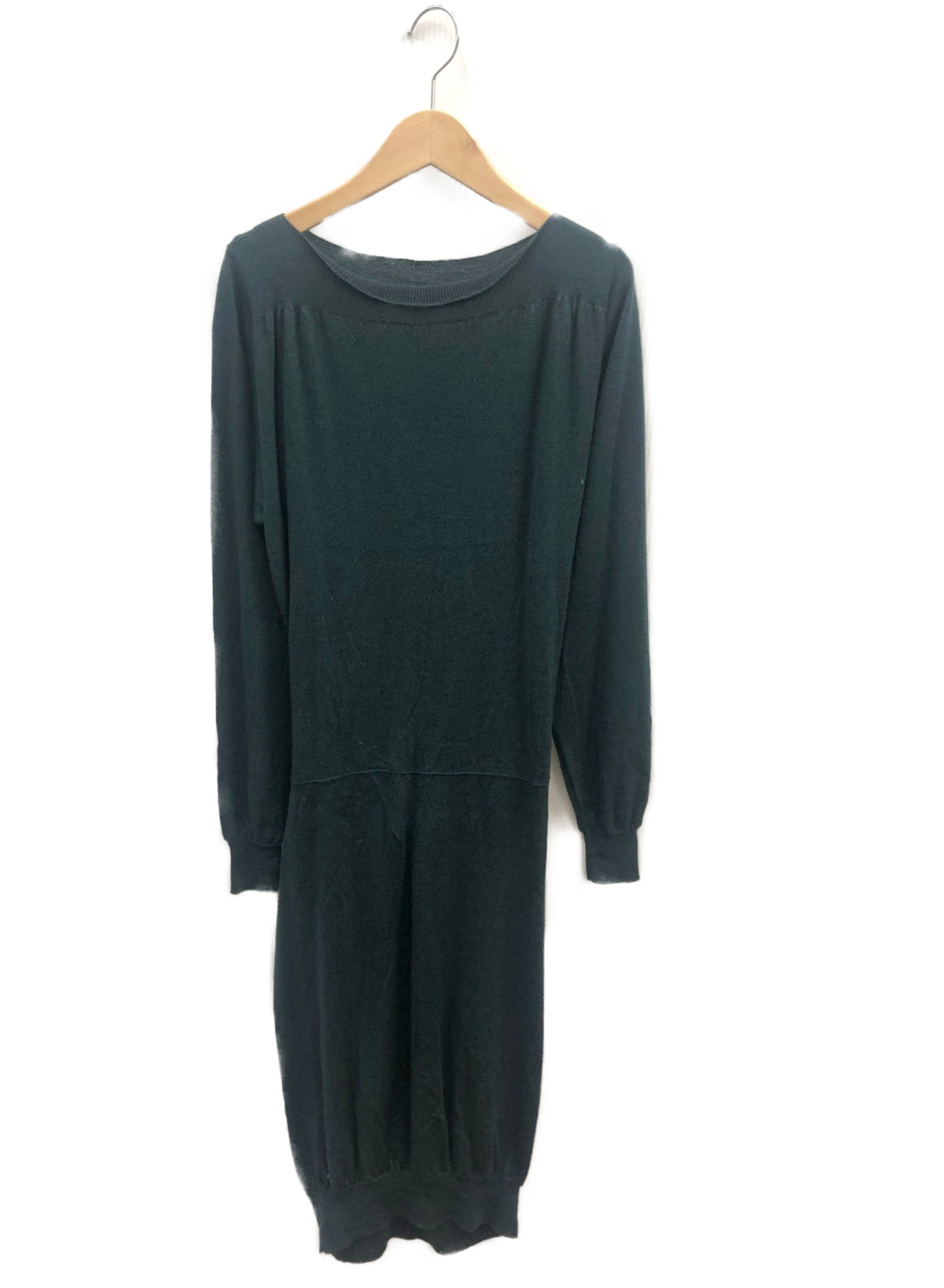 中古 古着通販 Mm6 Maison Margiela エムエムシックスメゾンマルジェラ ニットワンピース グリーン サイズ L S32ct0793 ブランド 古着通販 トレファク公式 Trefac Fashion