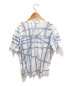 HERMES (エルメス) リボンTシャツ ホワイト×スカイブルー サイズ:S：9800円