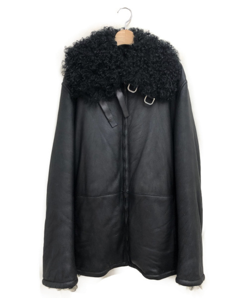 GUCCI（グッチ）GUCCI (グッチ) ムートンジャケット ブラック サイズ:52の古着・服飾アイテム