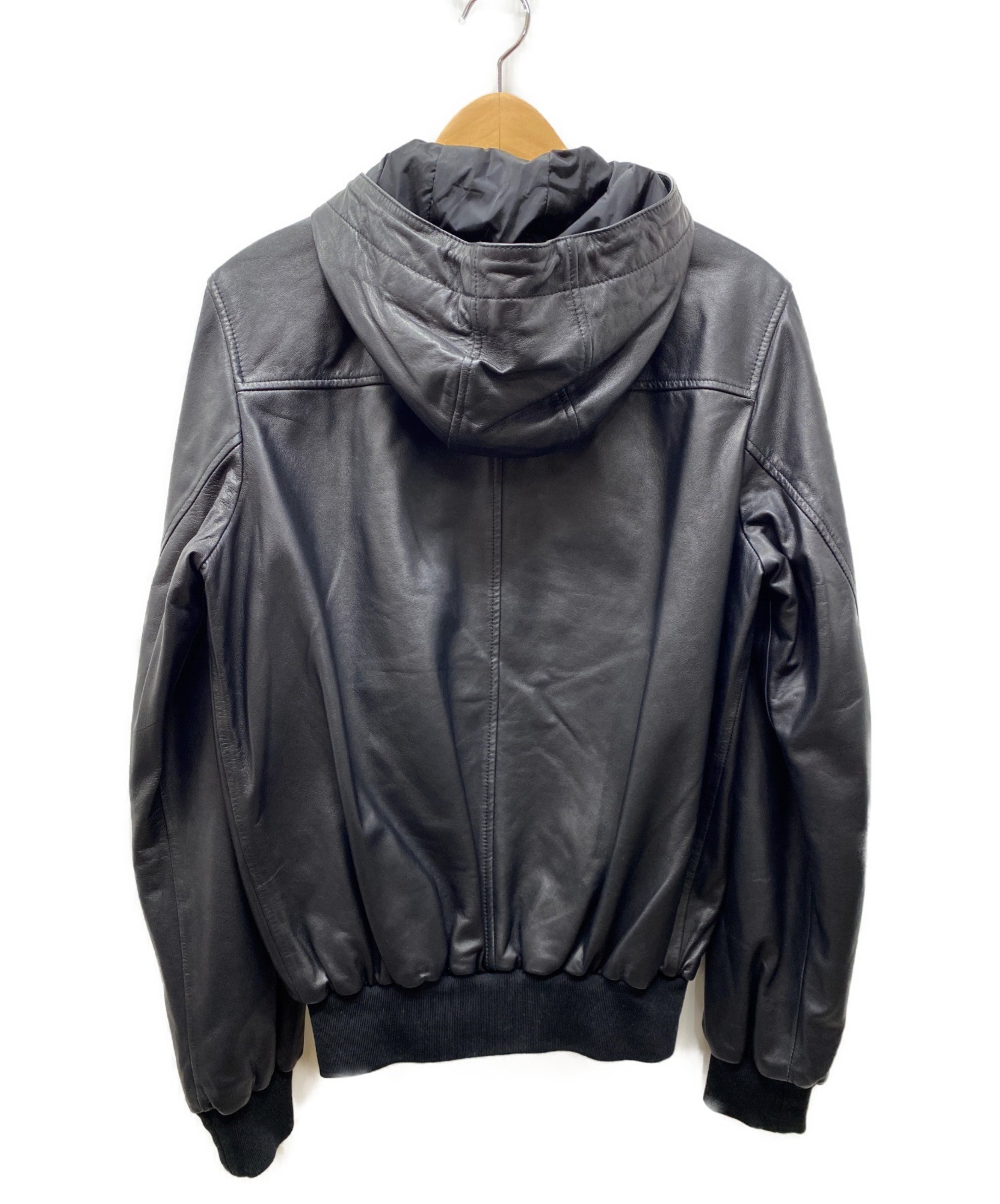 中古 古着通販 Gucci グッチ レザージャケット ブラック サイズ Size 46 ブランド 古着通販 トレファク公式 Trefac Fashion