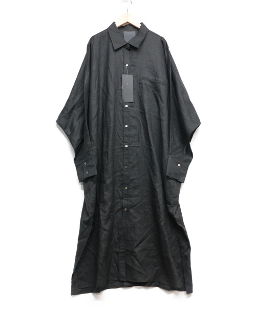 中古 古着通販 Minitz ミニッツ リネンロングシャツ ブラック サイズ Free ブランド 古着通販 トレファク公式 Trefac Fashion
