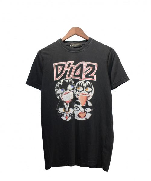 DSQUARED2（ディースクエアード）DSQUARED2 (ディースクエアード) Tシャツ ブラック サイズ:Mの古着・服飾アイテム