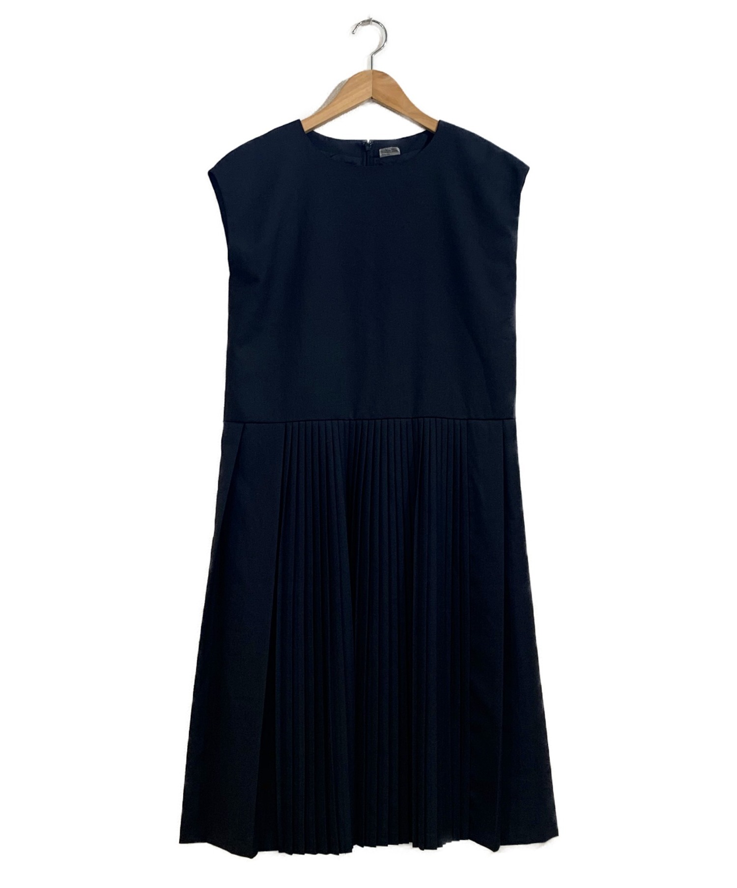 中古 古着通販 Ebonyivory エボニーアイボリー ランダムプリーツワンピース ブラック サイズ Free ブランド 古着通販 トレファク公式 Trefac Fashion