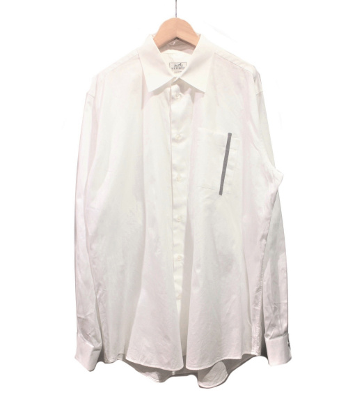 HERMES（エルメス）HERMES (エルメス) セリエボタンシャツ ホワイト サイズ:41/16の古着・服飾アイテム