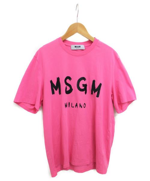 MSGM (エムエスジーエム) 19AW ロゴＴシャツ ピンク サイズ:S