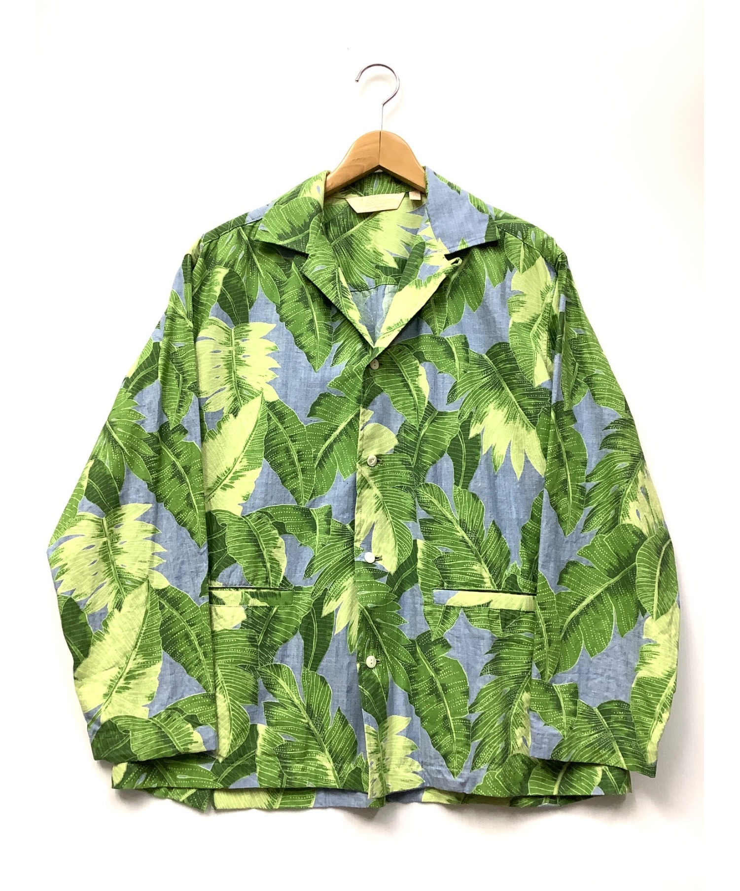 中古 古着通販 The Stylist Japan ザスタイリストジャパン リーフシャツジャケット グリーン サイズ S ブランド 古着通販 トレファク公式 Trefac Fashion
