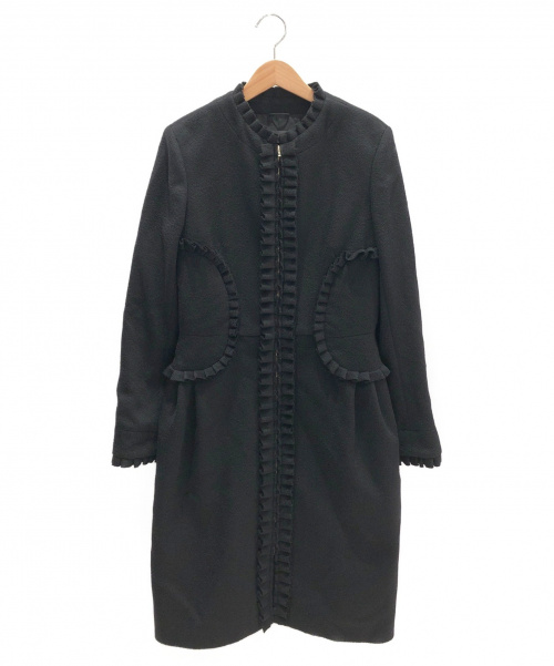 FENDI（フェンディ）FENDI (フェンディ) カシミヤロングコート ブラック サイズ:40の古着・服飾アイテム