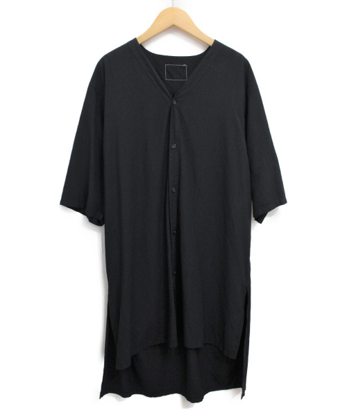 ALMOSTBLACK（オールモストブラック）ALMOSTBLACK (オールモストブラック) 20SS ロングシャツ ブラック サイズ:Uの古着・服飾アイテム