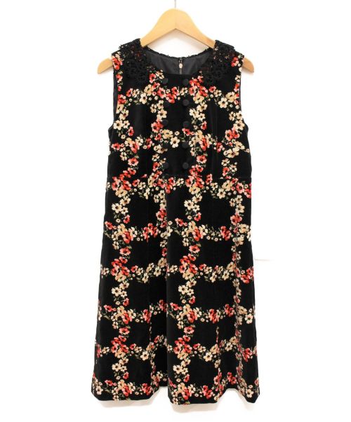 中古 古着通販 Dolce Gabbana ドルチェアンドガッバーナ ベルベットノースリーブワンピース ブラック サイズ 36 ブランド 古着通販 トレファク公式 Trefac Fashion