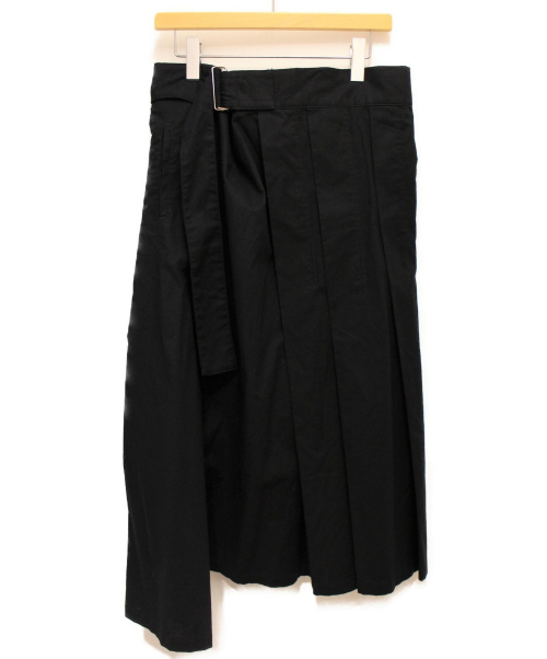 LIMI feu（リミフゥ）LIMI feu (リミフゥ) コットンフレアロングスカート ブラック サイズ:Sの古着・服飾アイテム