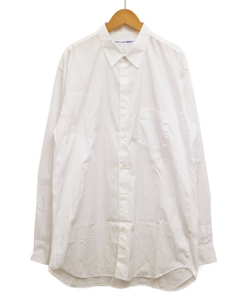 COMME des GARCONS SHIRT（コムデギャルソンシャツ）COMME des GARCONS SHIRT (コムデギャルソンシャツ) レギュラーカラーシャツ ホワイト サイズ:Lの古着・服飾アイテム
