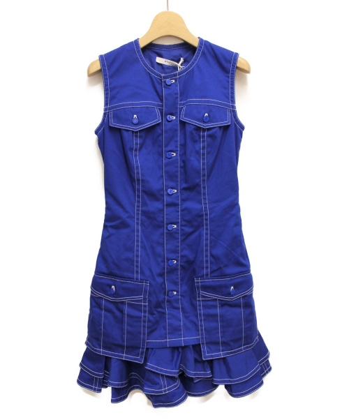 GIVENCHY（ジバンシィ）GIVENCHY (ジバンシィ) ドッキングワンピース ブルー サイズ:36 未使用品の古着・服飾アイテム