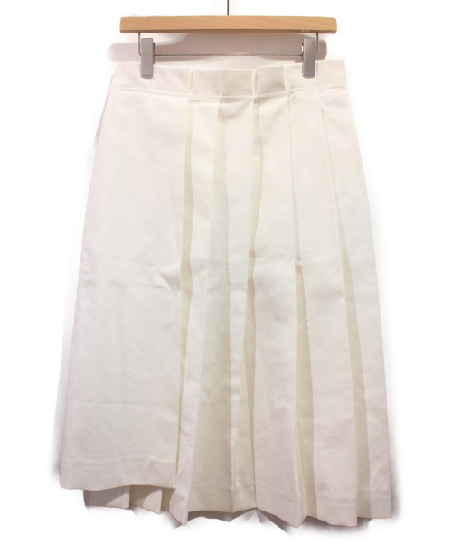 JIL SANDER（ジルサンダー）JIL SANDER (ジルサンダー) プリーツスカート ホワイト サイズ:34の古着・服飾アイテム
