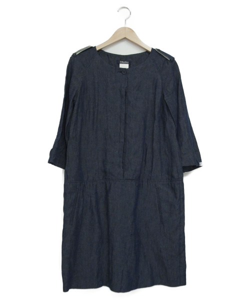 中古 古着通販 S Max Mara エスマックスマーラ リネンワンピース インディゴ サイズ 42 ブランド 古着通販 トレファク公式 Trefac Fashion