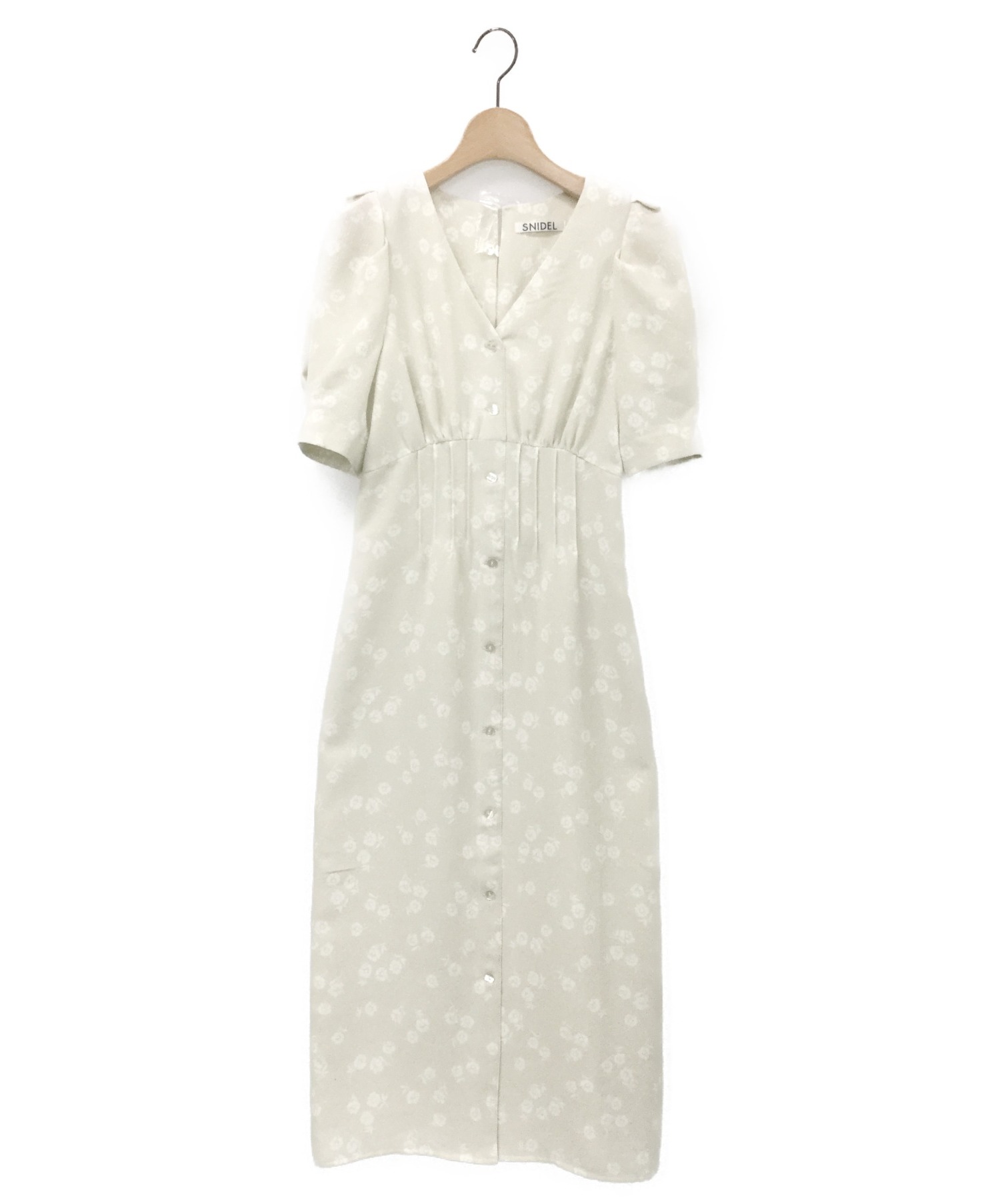 中古 古着通販 Snidel スナイデル フラワーパターンタイトワンピース ライトベージュ サイズ 1 ブランド 古着通販 トレファク公式 Trefac Fashion