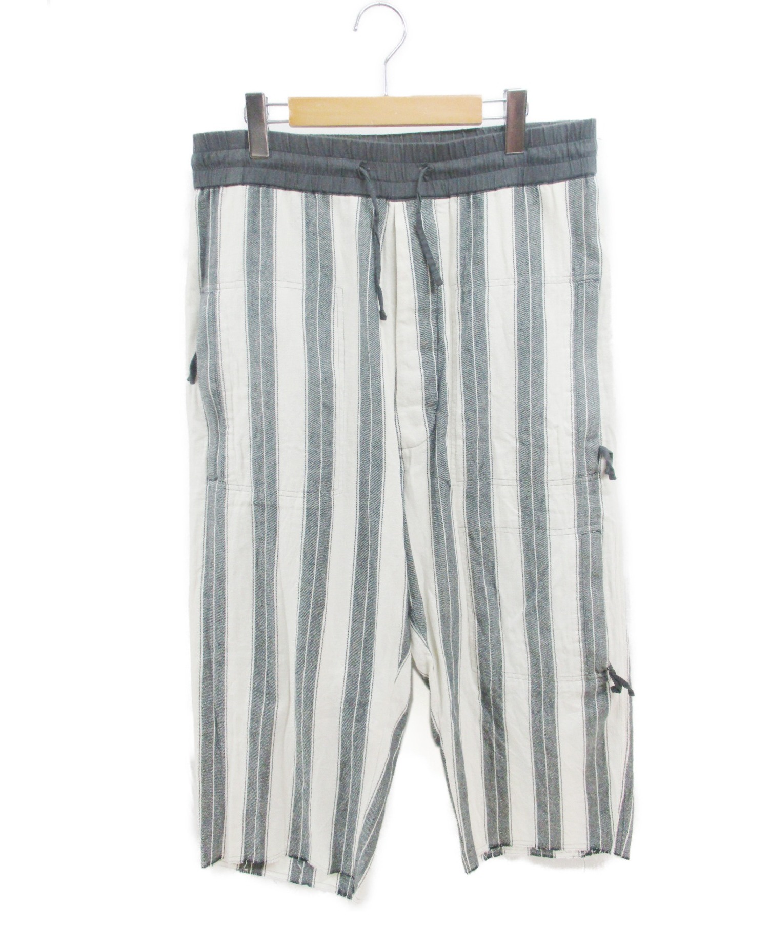 中古 古着通販 Vivienne Westwood Man ヴィヴィアンウエストウッドマン ストライプパンツ グレー ホワイト サイズ 46 ブランド 古着通販 トレファク公式 Trefac Fashion
