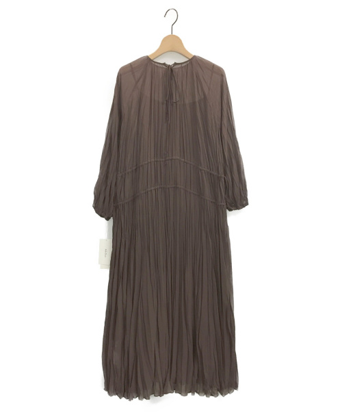 中古 古着通販 Mila Owen ミラオーウェン ワッシャープリーツマキシワンピース ブラウン 未使用品 ブランド 古着通販 トレファク公式 Trefac Fashion