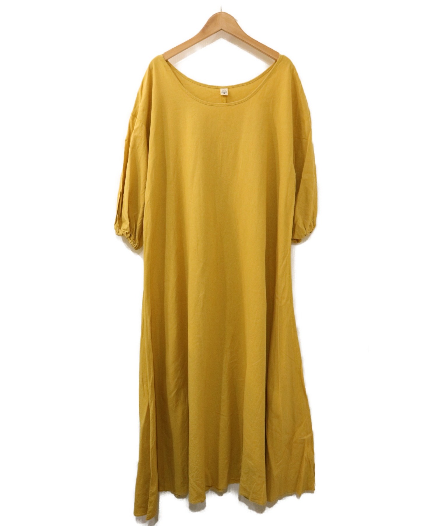 中古 古着通販 Sea Room Lynn シールームリン フレアリネンマキシワンピース イエロー サイズ Size Free ブランド 古着通販 トレファク公式 Trefac Fashion