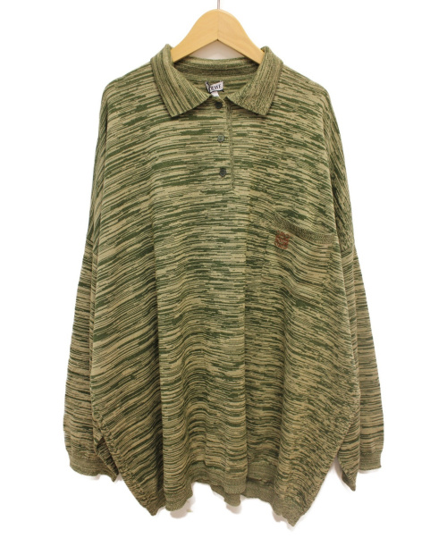 LOEWE（ロエベ）LOEWE (ロエベ) ポロネックセーター グリーン サイズ:Mの古着・服飾アイテム