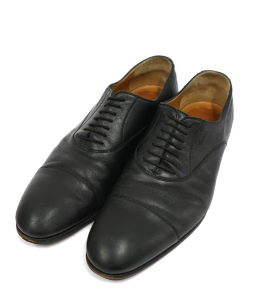 GUCCI（グッチ）GUCCI (グッチ) ストレートチップシューズ ブラック サイズ:8 1/2 イタリア製の古着・服飾アイテム