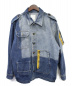GRUniforma（ジーアール・ユニフォルマ）の古着「パッチワークデニムジャケット」｜インディゴ