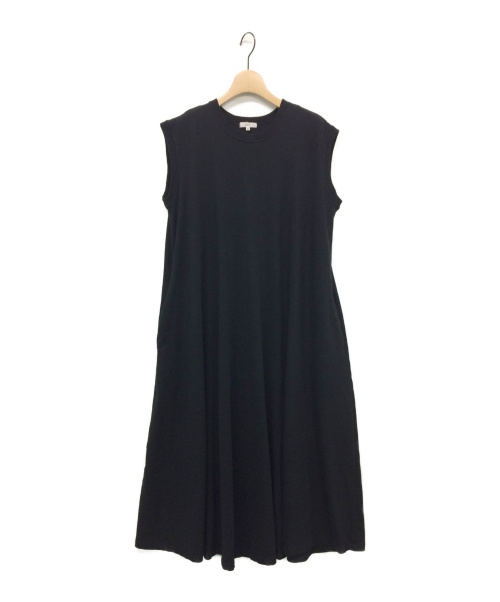 YORI（ヨリ）yori (ヨリ) Aラインカットソーワンピース ブラック サイズ:36の古着・服飾アイテム