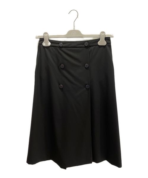 HERMES（エルメス）HERMES (エルメス) ダブル釦ラップパンツ ブラック サイズ:36の古着・服飾アイテム