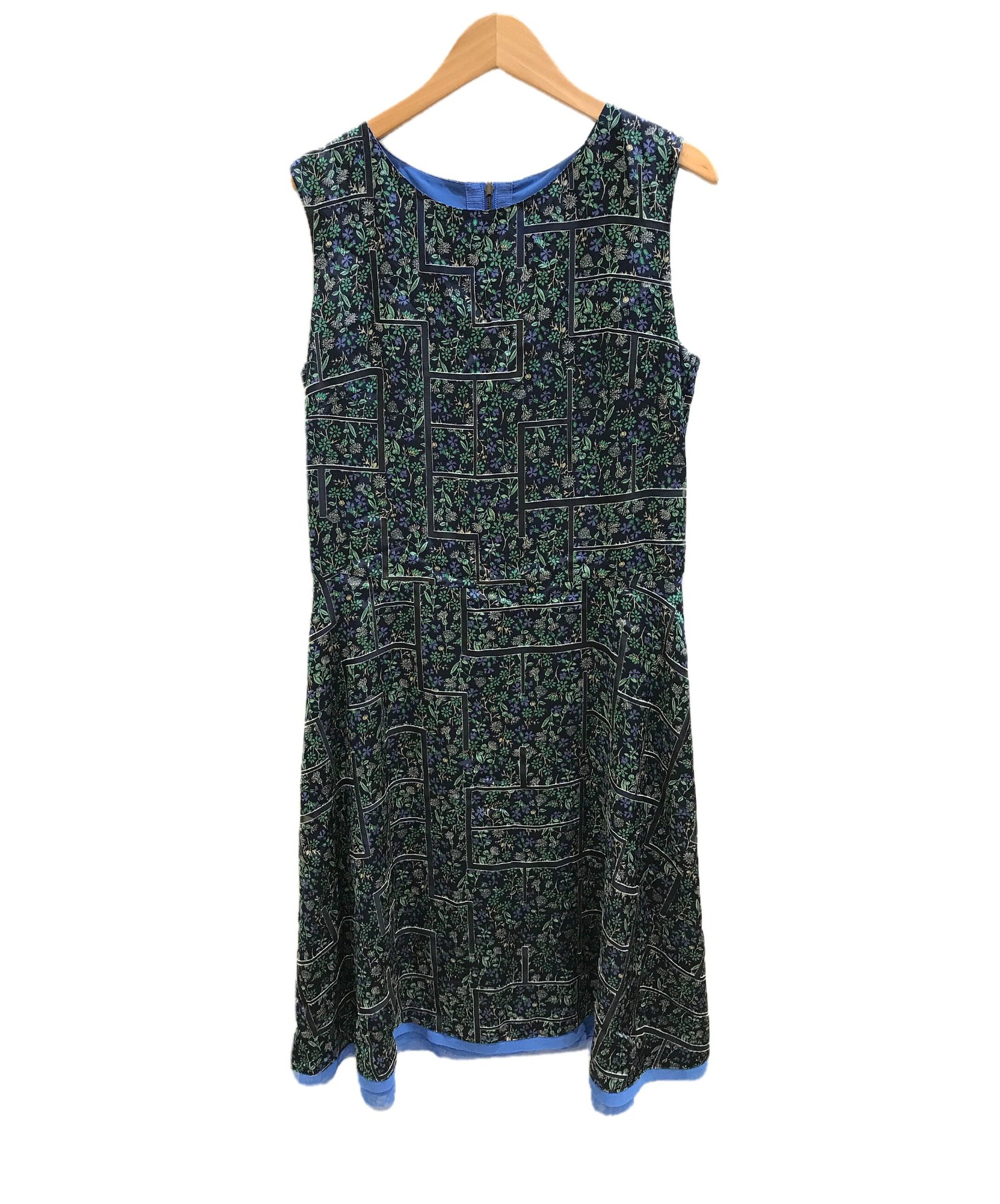 中古 古着通販 自由区 Liberty ジユウク リバティ リバティオパールプリントワンピース ネイビー サイズ 38 ブランド 古着通販 トレファク公式 Trefac Fashion