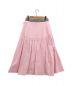 BORDERS at BALCONY (ボーダーズアットバルコニー) コットンコルセットヨークギャザースカート ピンク サイズ:38 未使用品：13800円