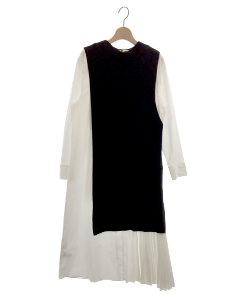 中古 古着通販 Elendeek エレンディーク プリーツセットワンピース ホワイト ブラック サイズ 02 ブランド 古着通販 トレファク公式 Trefac Fashion