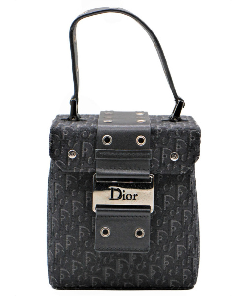 Christian Dior（クリスチャン ディオール）Christian Dior (クリスチャンディオール) トロッター柄バニティポーチ ブラック サイズ:- HE1002の古着・服飾アイテム