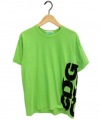 CDG COMME des GARCONS（シーディージー コムデギャルソン）の古着「ロゴプリントTシャツ」｜グリーン