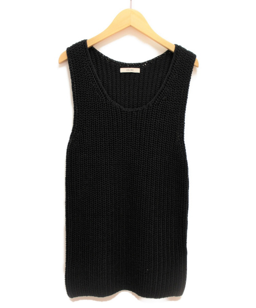 CELINE（セリーヌ）CELINE (セリーヌ) ノースリーブニット ブラック サイズ:XSの古着・服飾アイテム