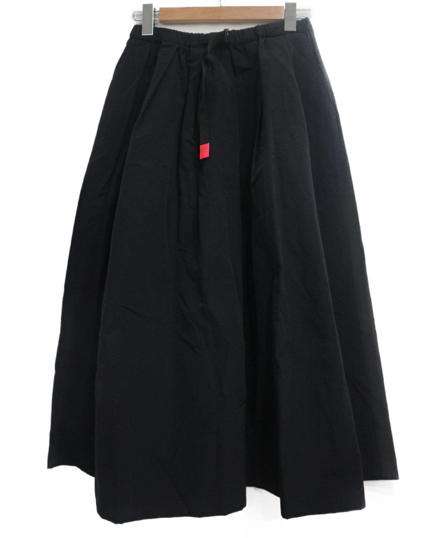 【中古・古着通販】THOMAS MAGPIE (トーマス マグパイ) cotton nylon skirt ブラック サイズ:SIZE 38