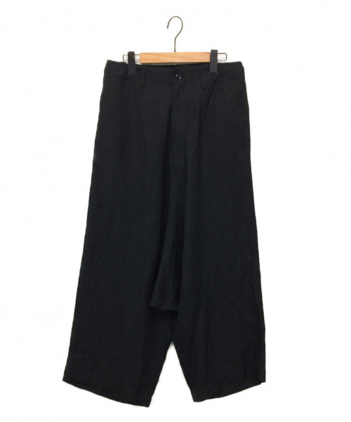GROUND Y（グラウンドワイ）GROUND Y (グラウンドワイ) サルエルワイドパンツ ブラック サイズ:3の古着・服飾アイテム